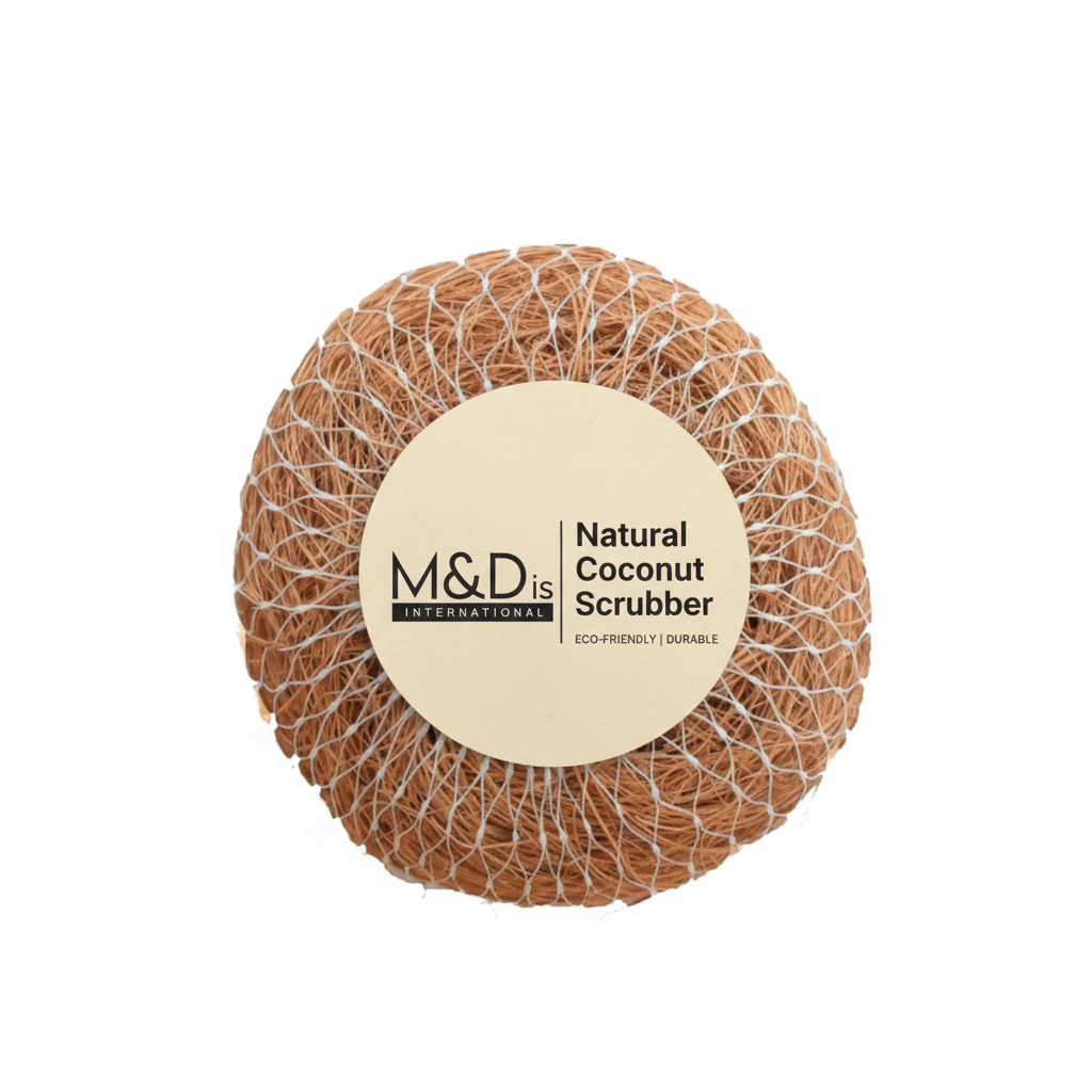 natural coconut body scrubber – exfoliating bath scrub pad