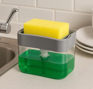 Multi-Purpose Liquid Dispenser with Sponge Holder