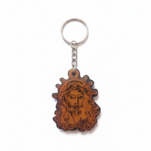 premium wooden jesus keychain (yesu design)