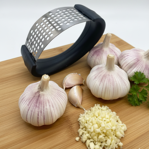 Loose Round Garlic Presser – Stainless Steel Manual Crusher