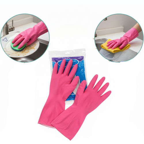Multi Pink Cleaning Gloves – 1 Pair