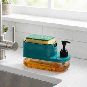 3 in 1 Liquid Soap Dispenser with Sponge Holder