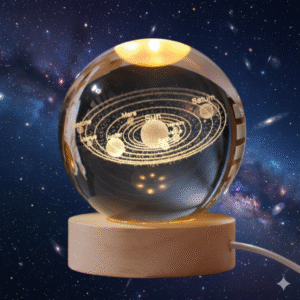 3D Crystal Ball Night Lamp – LED Decorative Night Light