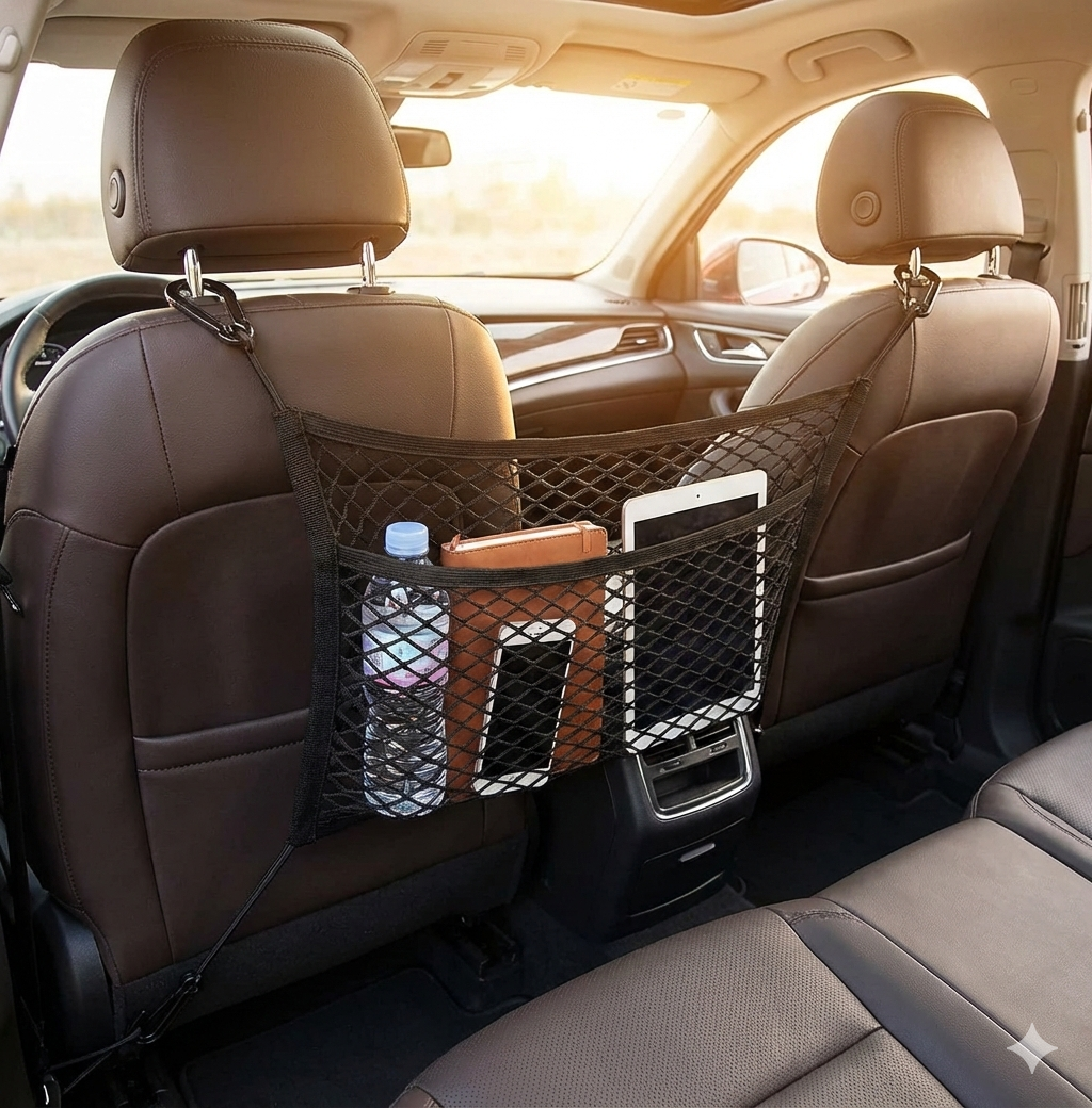 3×3 Layer Mesh Car Storage Net Organizer - Image 2