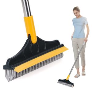 2 in 1 Tile Cleaning Brush with Wiper