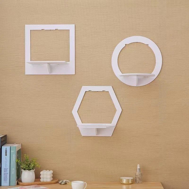 Decorative Wall Shelf – Geometric Design - Image 2
