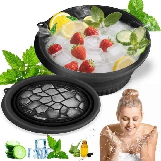 Silicone Face Washing Ice Bucket