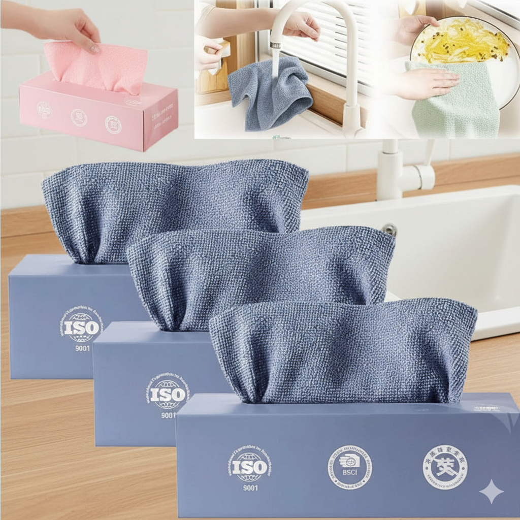 20 Pcs Microfiber Cleaning Wipes