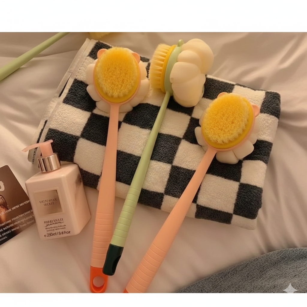 2-in-1 Brush Back Body Scrubber - Image 2