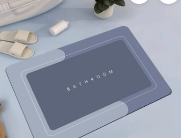 Square Bathroom Mat – Water Absorbent Floor Mat