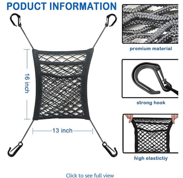 3×3 Layer Mesh Car Storage Net Organizer - Image 3