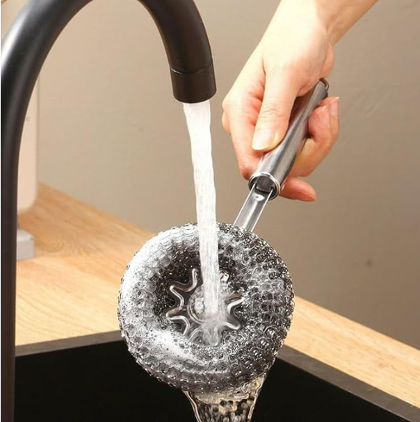 Steel Handle Steel Scrubber - Image 2