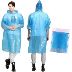 Disposable Rain Card / Emergency Rain Poncho (Pack of 4)