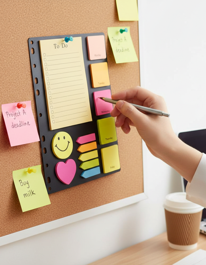 Sticky Note Planner Set – Multi-Color Memo Pad Combo