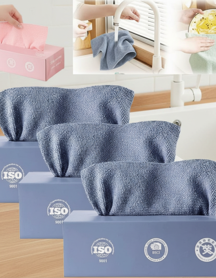 20 Pcs Microfiber Cleaning Wipes