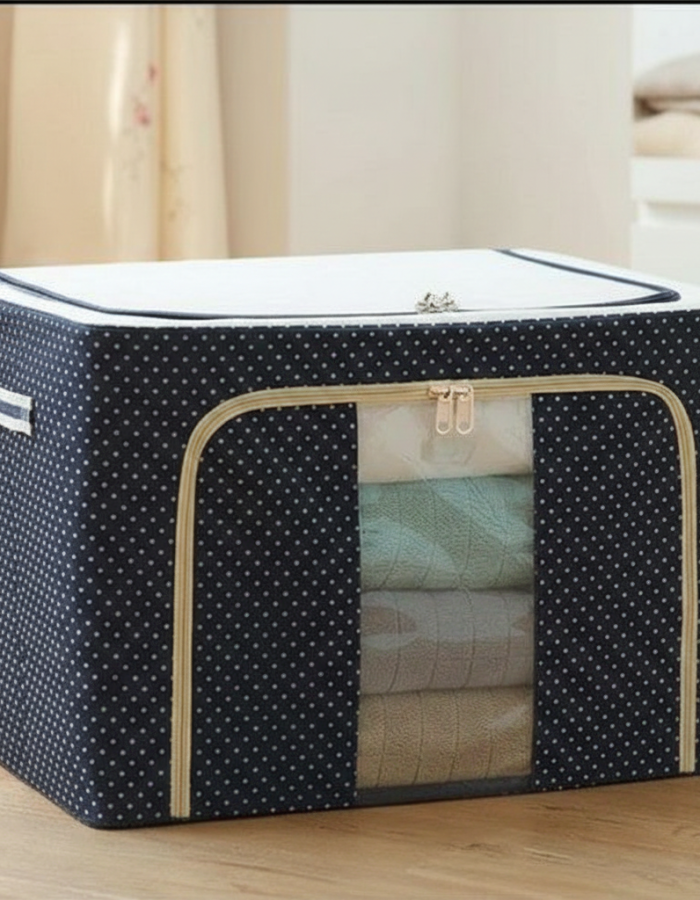 66 Litre Heavy Storage Bag – Blue White Dotted