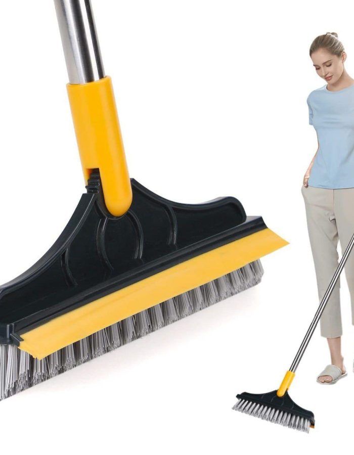 2 in 1 Tile Cleaning Brush with Wiper